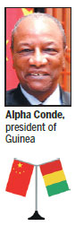 Guinea says China appreciates Africa