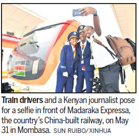 Kenya celebrates launch of rail line