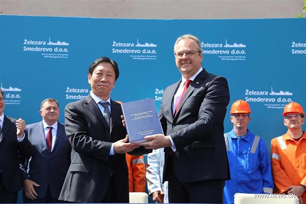 Serbian govt, Chinese company sign deal on sale of Smederevo steel mill