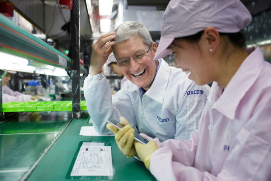 Apple's CEO Tim Cook's eight visits to China