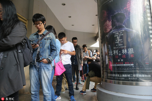 China's 2016 box office to exceed $6.8b
