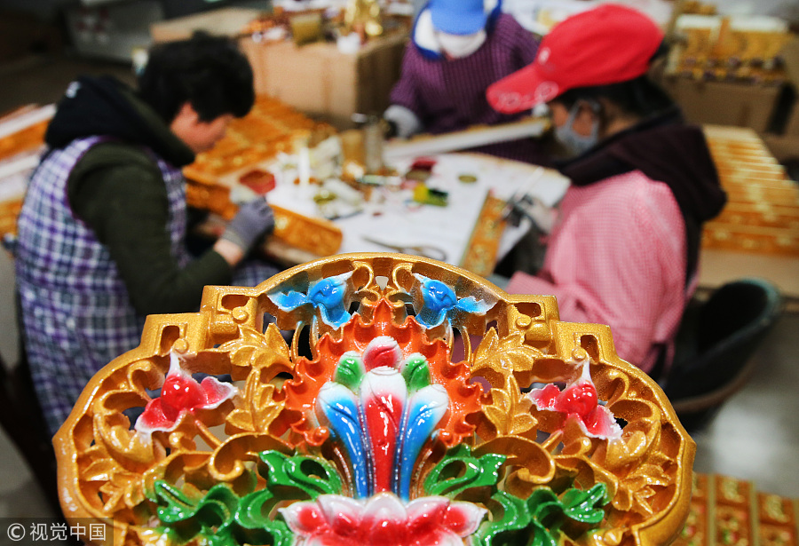 Jiangsu's annual output of Tibetan home decor worth over $120m