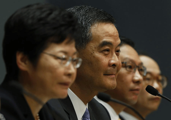 HK chief takes first step toward universal suffrage