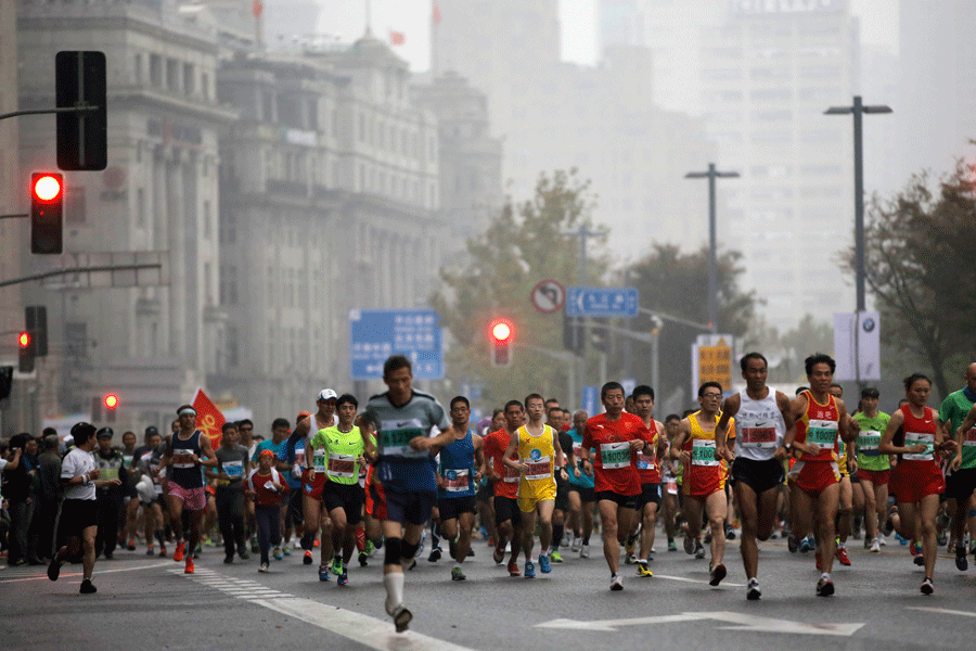 Moments from 2014 Shanghai Marathon