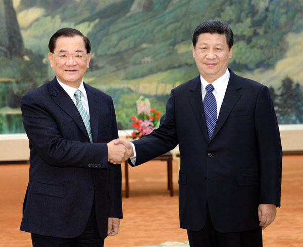 Xi calls for cross-Straits co-op for rejuvenation