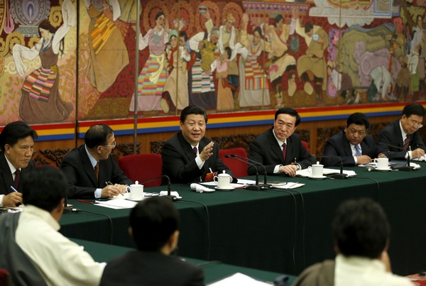 Chinese leaders join discussions with NPC deputies