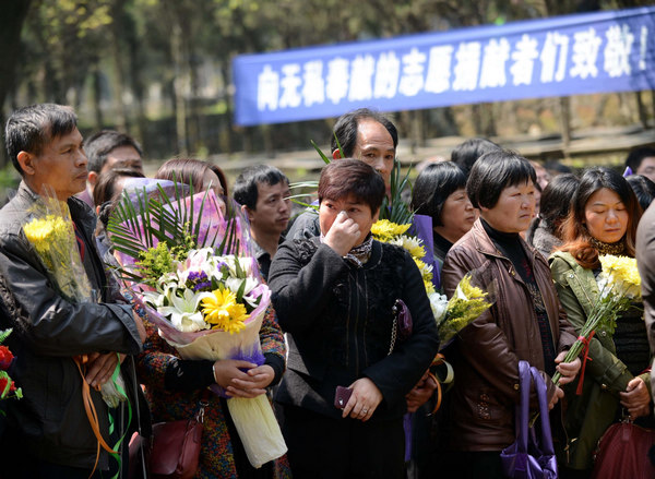 Remembering body donors in E China