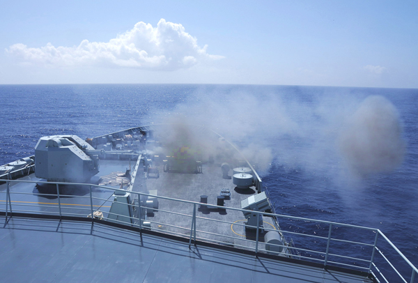 Navy conducts West Pacific live-fire drill