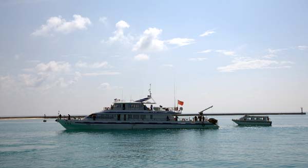 Traffic vessel finishes trial sail in Sansha