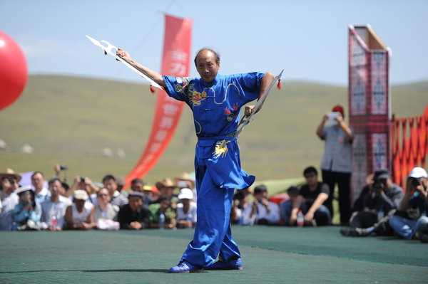 Martial arts masters put on dazzling display