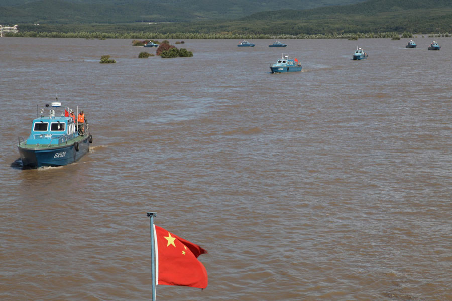 Relief efforts for flood area in NE China