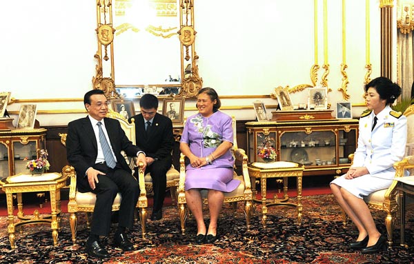 Li vows to enhance amity between China, Thailand