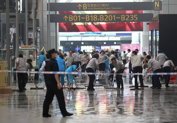 Guangzhou airport postpones flights due to fire