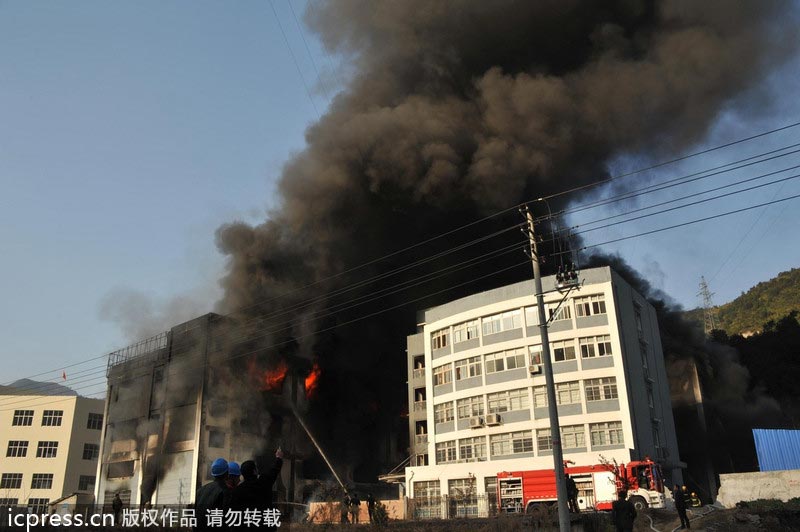 Blaze in East China put out