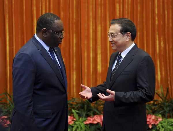Li encourages China-Senegal relations