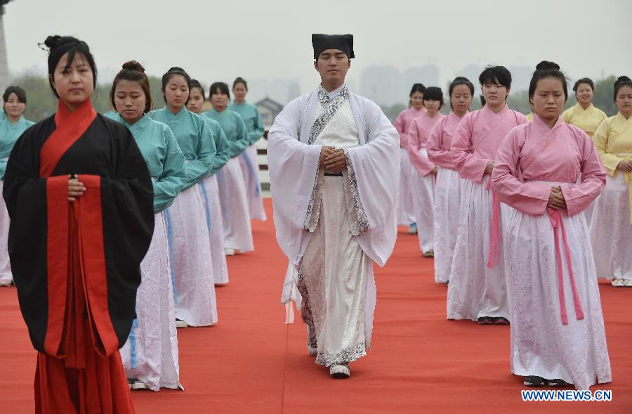 Confucian coming of age ceremony in Xi'an