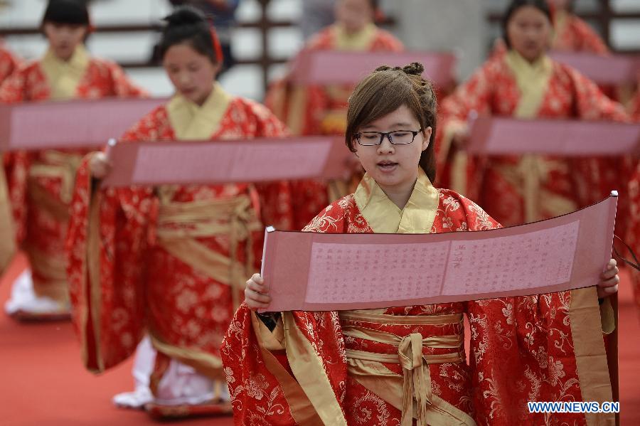 Confucian coming of age ceremony in Xi'an