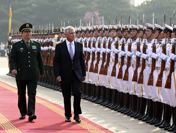 Chinese, US defense chiefs begin talks