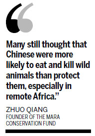 Li's visit inspires pioneer Chinese wildlife protector