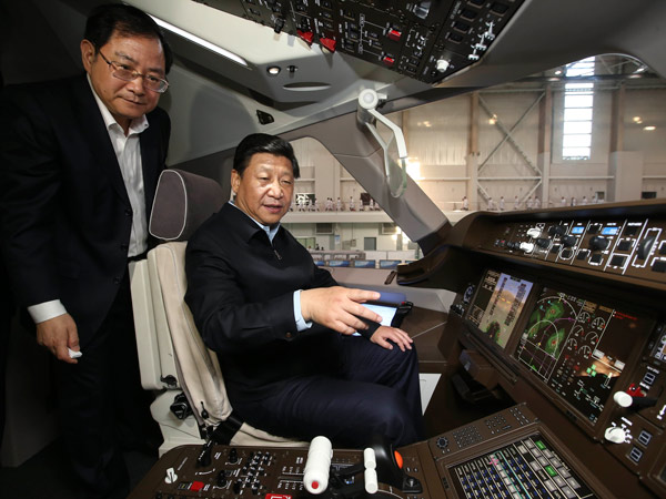 Xi calls for large aircraft to boost power