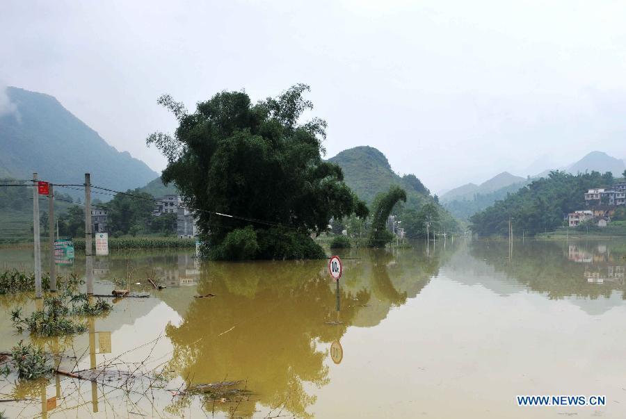 Heavy rain hits China's Guangxi