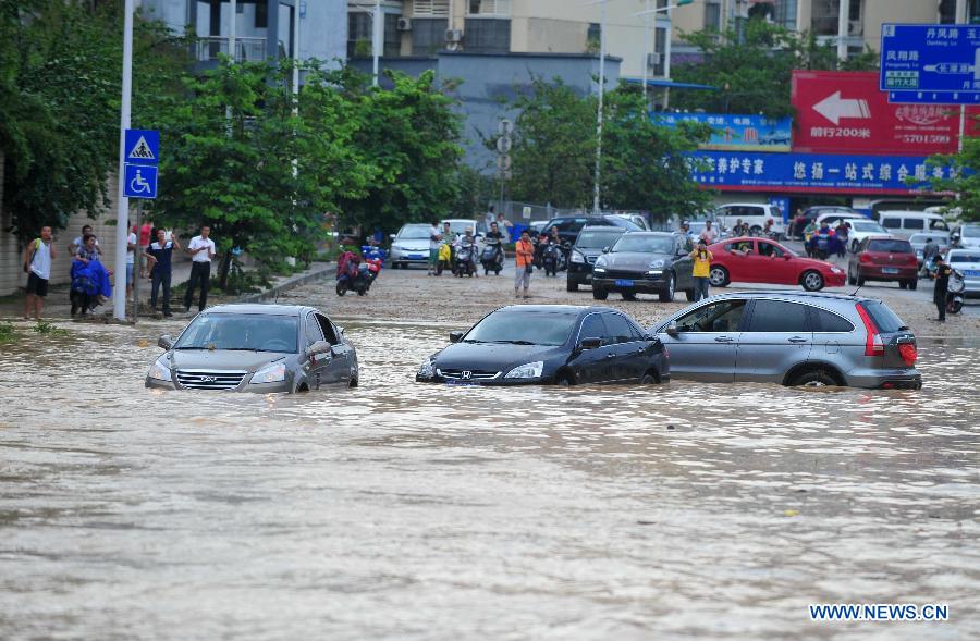 Heavy rain hits China's Guangxi