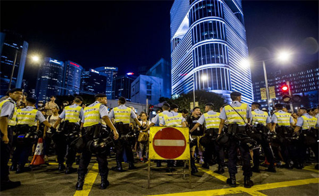 HK govt calls for view expression in peaceful, lawful means