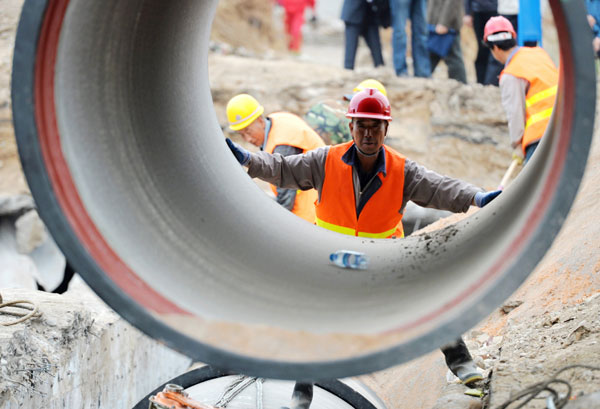China to survey underground pipelines