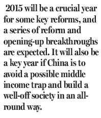 2015 may see some reform breakthroughs