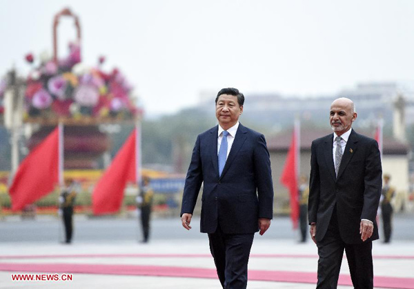 Chinese, Afghan presidents exchange congratulatory messages on ties
