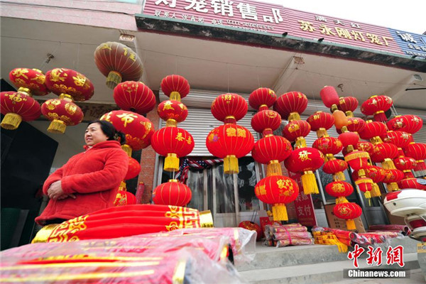 Village that lights up Chinese New Year