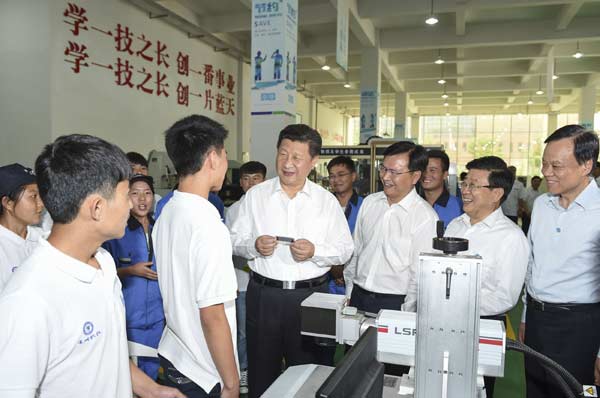 Xi pledges support for vocational training