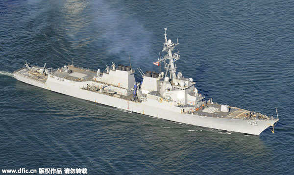 PLA Navy ships sent warnings to US side