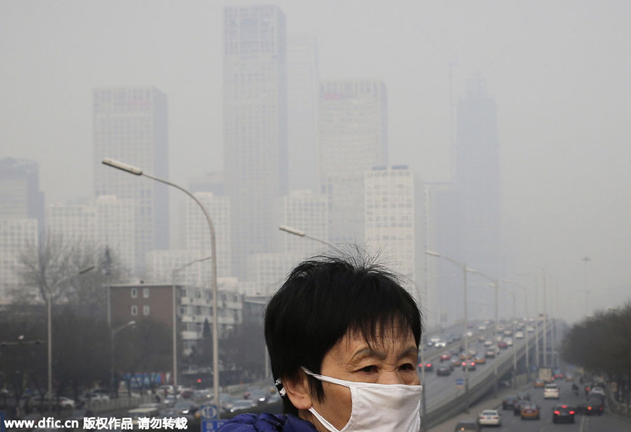 Beijing chokes under red alert smog once again