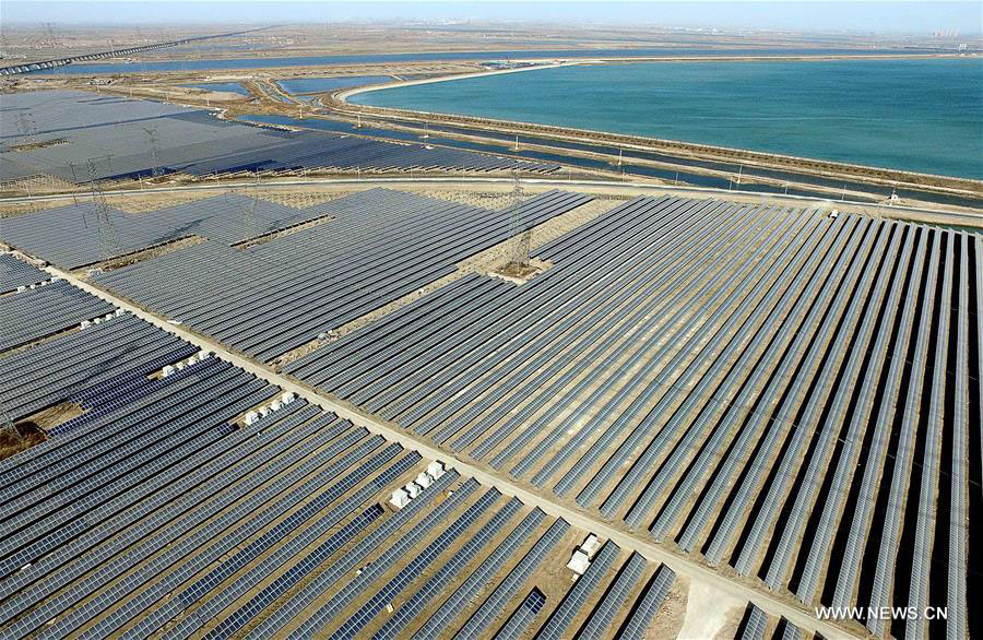 N China's largest photovoltaic project begins to join power grid