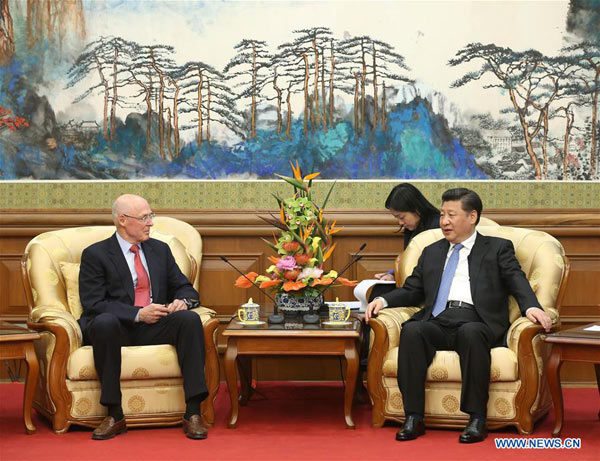 Xi calls for steady development of Sino-US ties