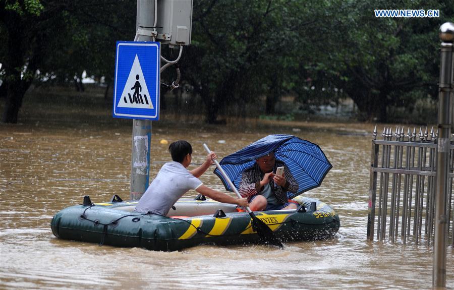 Floods cause havoc across south, central China, leave three dead