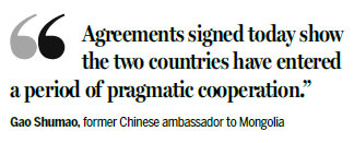 Visit pushes cooperation between China, Mongolia