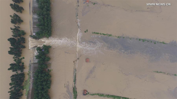 Another dike breach found in rain-battered Hubei