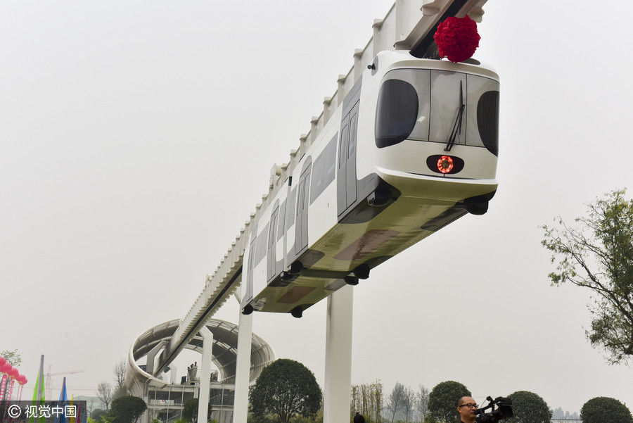 Start of new journey: New energy monorail undergoes trial