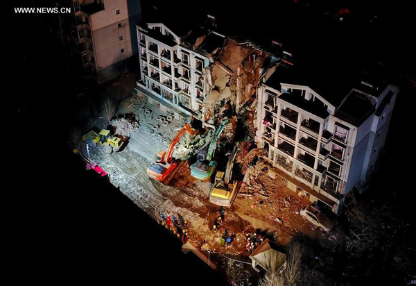 China apartment blast death toll rises to five, rescue ends