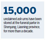 Unclaimed ashes jam funeral houses