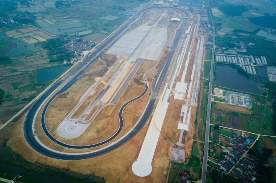First test track paved by Chinese company