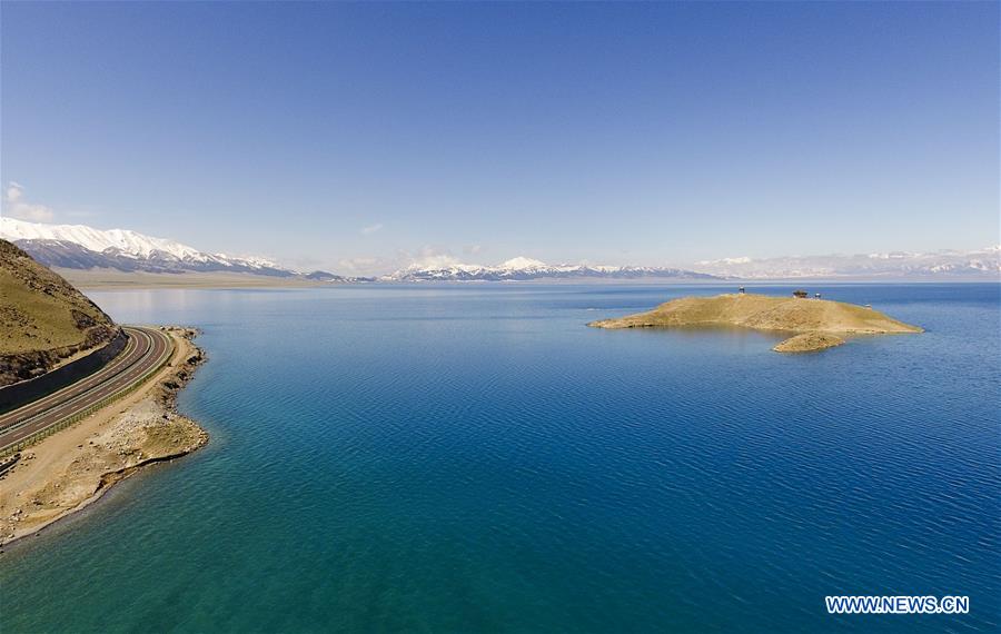 Amazing scenery of Sayram Lake in Xinjiang