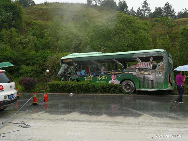 Death toll from China truck-bus crash rises to 12