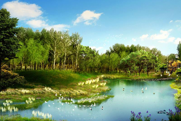 Large wetland park built in Winter Olympic host city