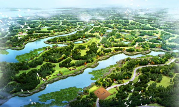 Large wetland park built in Winter Olympic host city