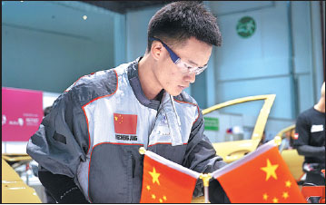 China bags 15 golds at WorldSkills contest