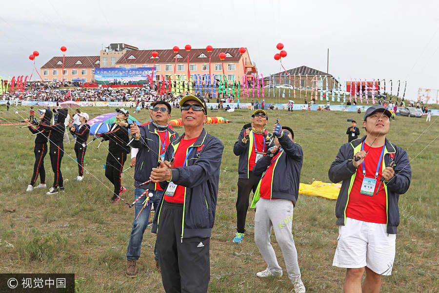 Int'l kite festival kicks off in Hebei