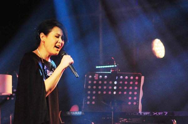 Singer Rene Liu performs in concert in Taipei